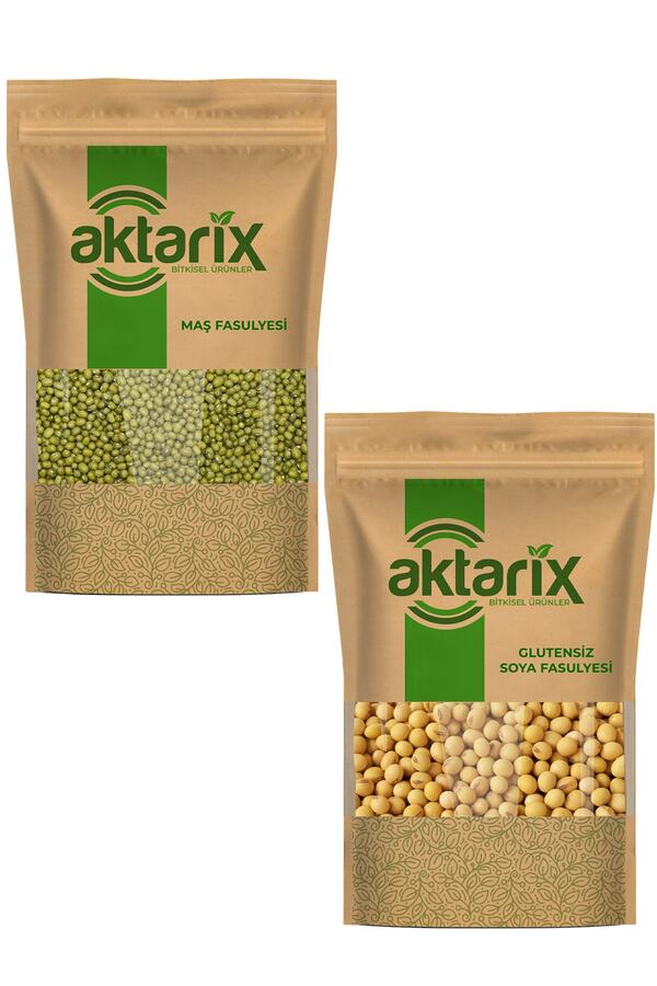 1 Kg Glutensiz Maş Fasulyesi + 1 Kg Soya Fasulyesi