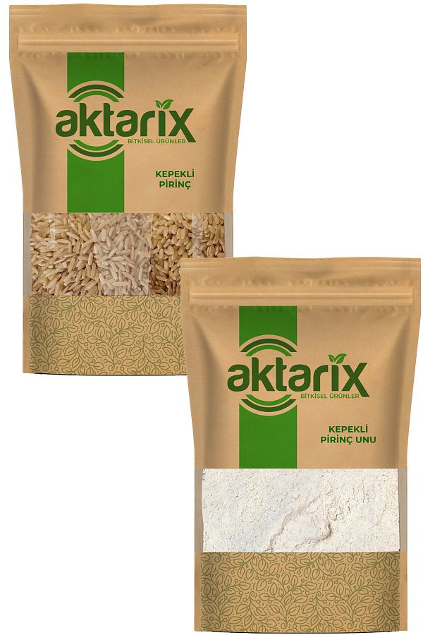 50 Gr Kepekli Pirinç + 50 Gr Kepekli Tam Pirinç Unu