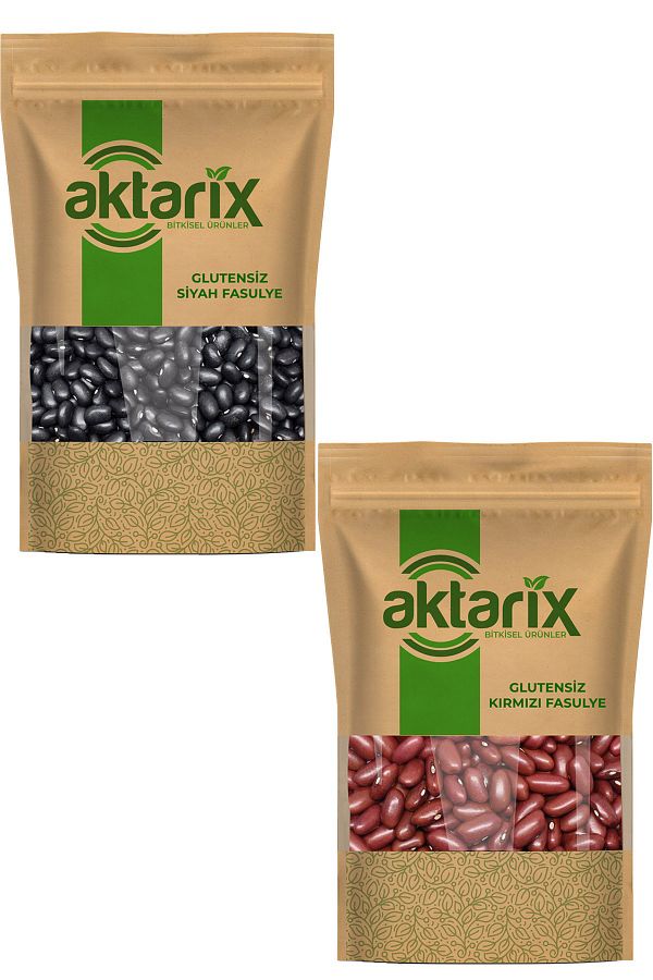 Glutensiz 50 Gr Siyah Fasulye + 50 Gr Kırmızı Fasulye