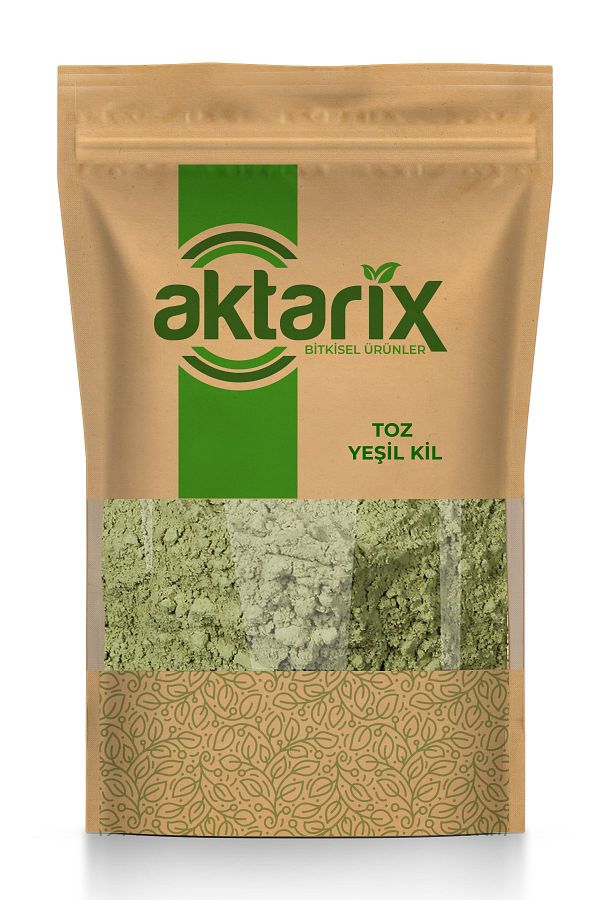 1 Kg Toz Yeşil Kil / Cilt Ve Yüz Maskesi Için