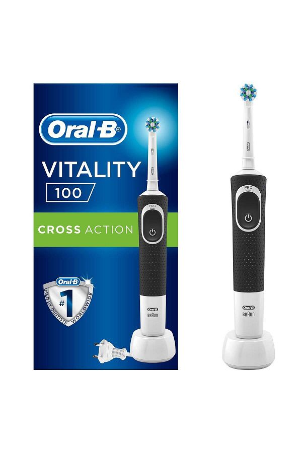  D100 Şarj Edilebilir Diş Fırçası Cross Action Siyah