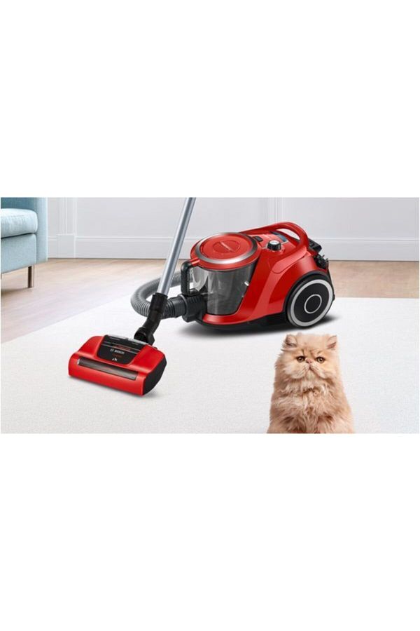 Bosch Bgs41pet1 750 W Toz Torbasız Kırmızı Elektrikli Süpürge - Görsel 2