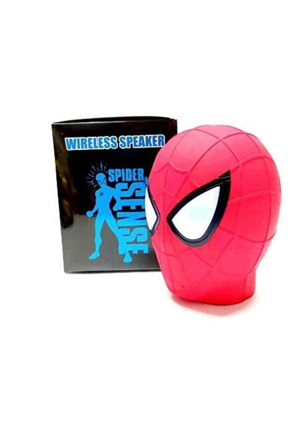 Örümcek Adam Tasarım Spider Man Bluetooth Speaker Hoparlör + Hediye_2