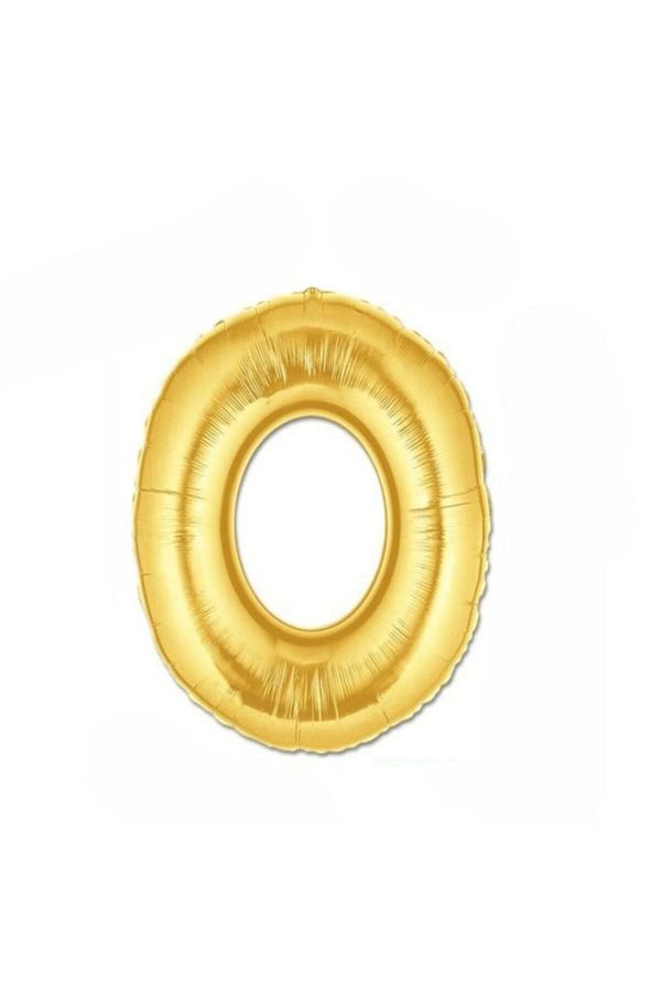 Gold Renk Folyo Balon O Harfli Helyum Balon 16 Inç 36 Cm Küçük Boy Denizyıldızısanat