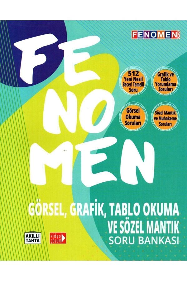 Fenomen 8. Sınıf Lgs Görsel, Grafik, Tablo Okuma Ve Sözel Mantık Soru Bankası