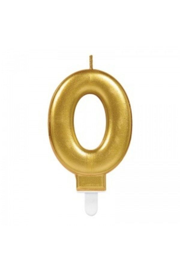 0 Rakam Mum Gold Renk Denizyıldızısanat