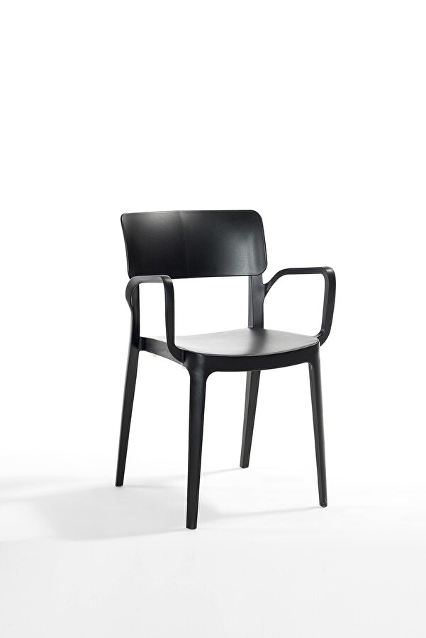 Panora 4lü Koltuk Sandalye Seti Siyah Form Outdoor