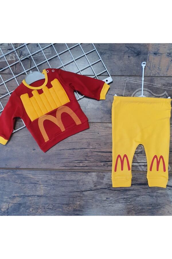 Kız Erkek Bebek 0-9 Ay Mc Donalds Alt Üst Takım