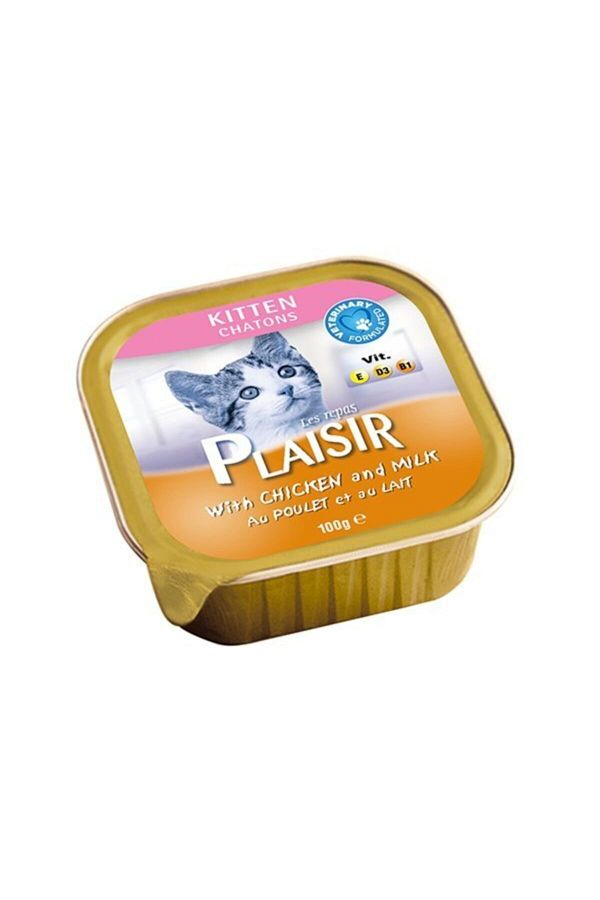 Plaisir Kitten Tavuklu Pate Yavru Kedi Konservesi 100 Gr