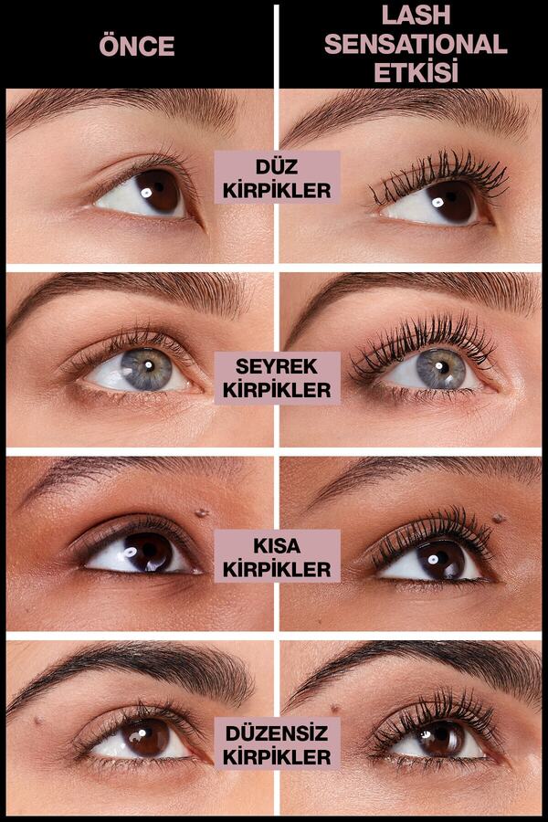 Lash Sensational Yelpaze Etkili Suya Dayanıklı Siyah Waterproof Maskara_1