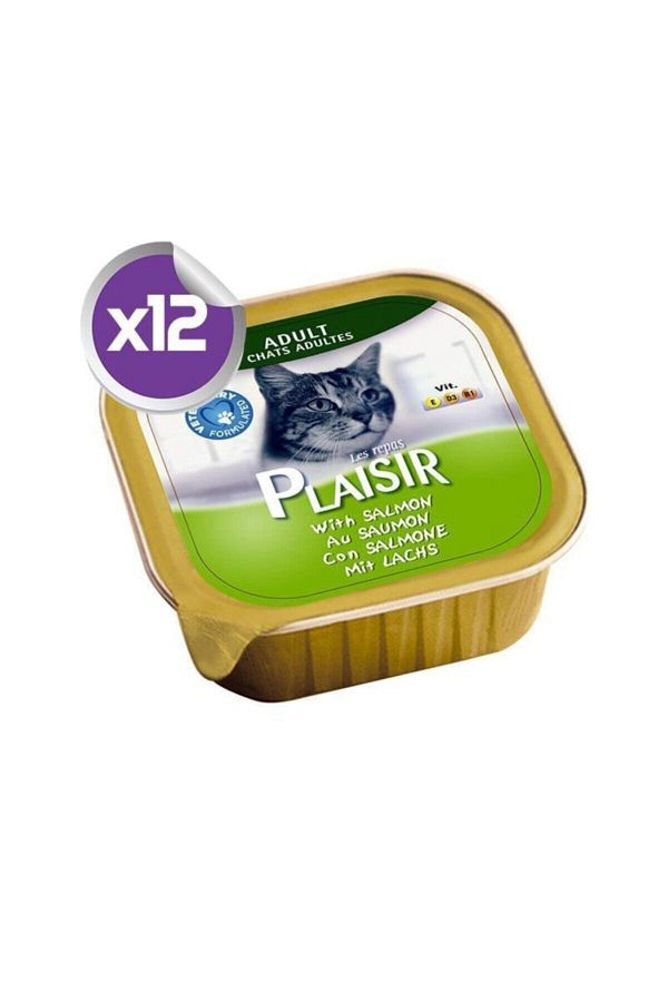 Pate Somonlu Kedi Konservesi 100 Gr X12 Adet Bizim City Petshop