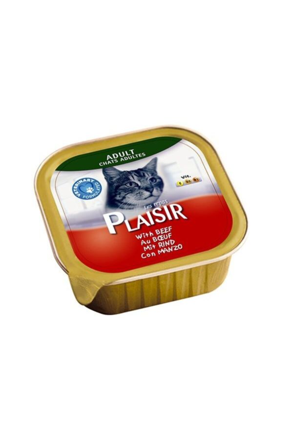 Plaisir Sığır Etli Pate Kedi Konservesi 100 Gr