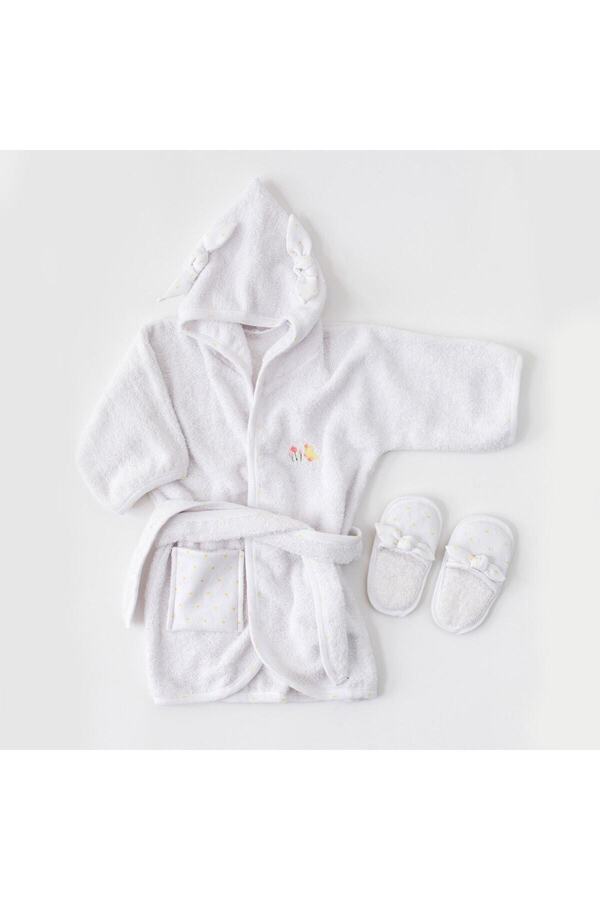 Bebek Bornoz Takım Bathrobe Set Baby Home
