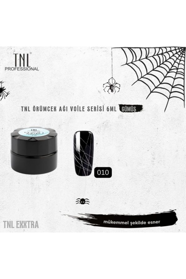 Tnl Exxtra Voile Spider Örümcek Ağı Gümüş Gri 6 ml