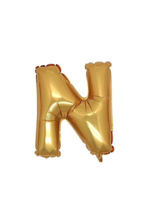 Folyo Balon Harf N Altın 16 Inc(40cm) 1 Adet