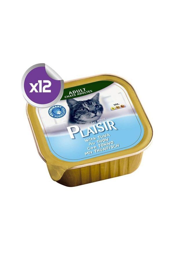 Pate Tuna Balıklı Kedi Konservesi 100 Gr X12 Adet