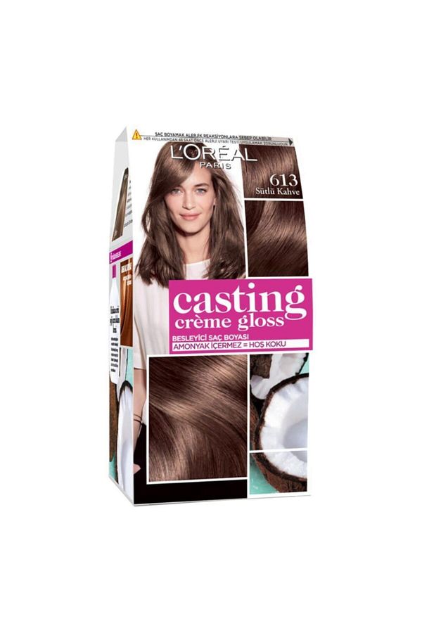 Loreal Casting Creme Gloss 613 Sütlü Kahve Saç Boyası_0