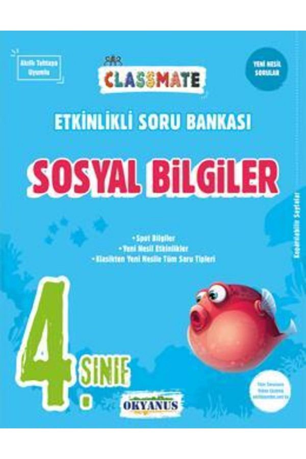 4. Sınıf Classmate Sosyal Bilgiler Etkinlikli Soru Bankası