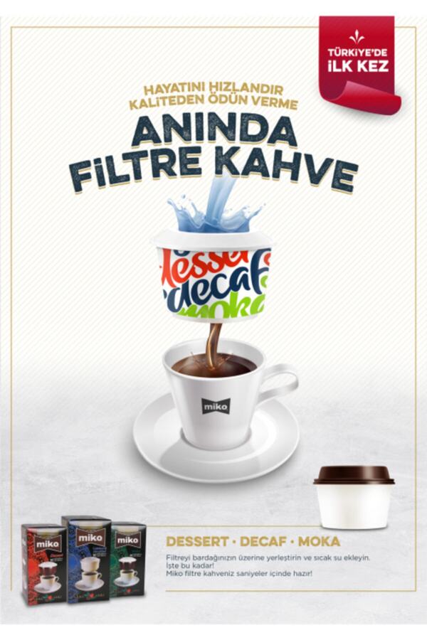 Decaffeinated Kafeinsiz Pratik Filtre Kahve 10'lu_2