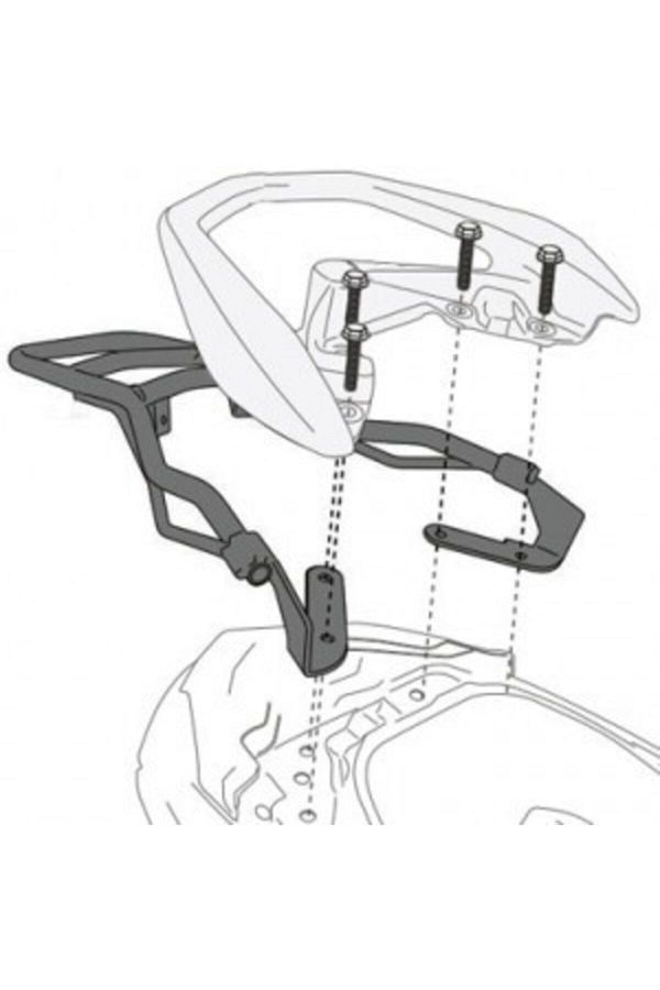 Gıvı Sr2123 Yamaha N-max 125-155 (15-20) Arka Çanta Taşıyıcı