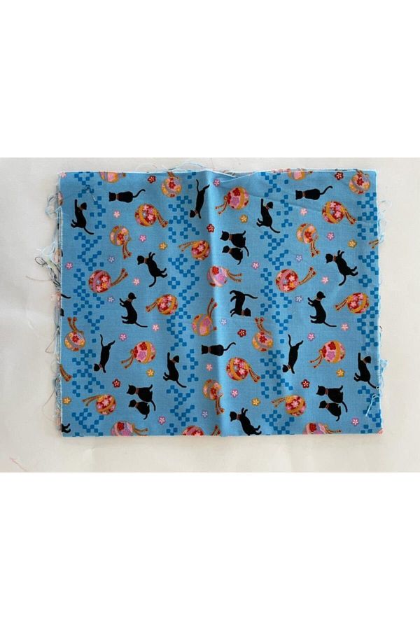 83 X 23 Cm. Kedi Desenli Japon Malı Pamuklu Patchwork Kumaşı Km173 Belisama Talisman