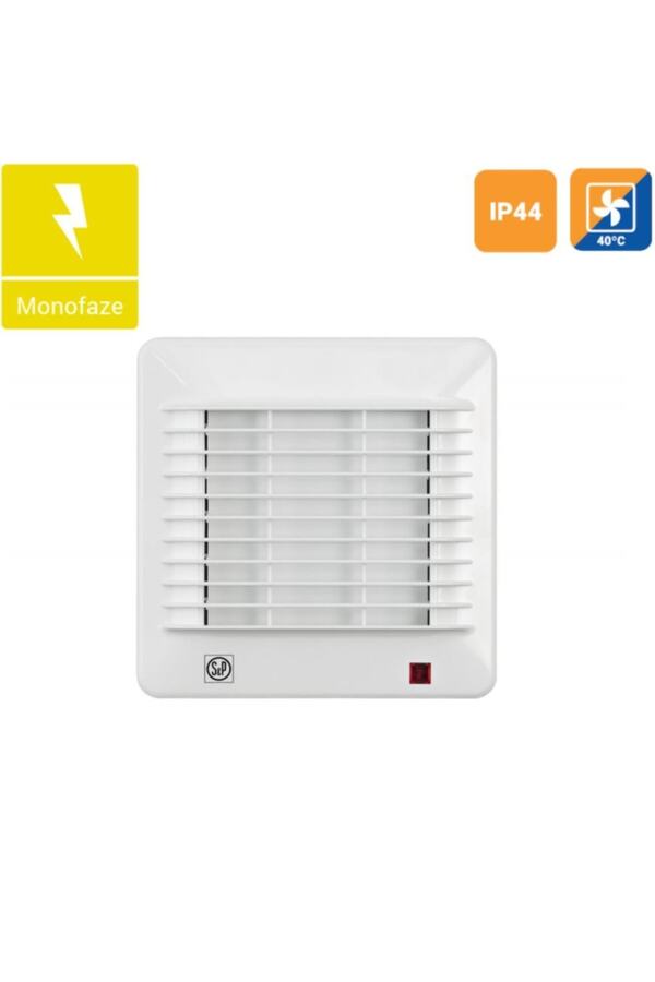 Soler Palau Edm 100 Cr Debi 95 M³/h Pilot Lamba Otomatik Panjur Timer Mini Aksiyel Fan Agm Havalandı
