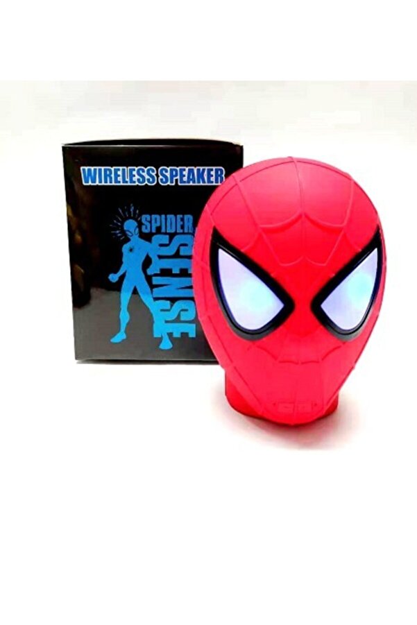 Örümcek Adam Tasarım Spider Man Bluetooth Speaker Hoparlör + Hediye_9