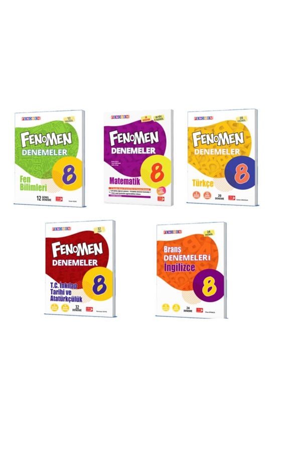 Fenomen Denemeler 8.sınıf Fen-mat-türkçe-ınkılap-ingilizce Set