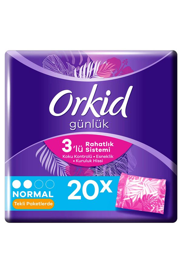 Günlük Ped Günlük Koruma 20 Adet Tekli Paketlerde