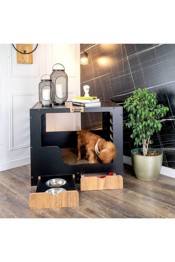 Çekmeceli Orta Ve Büyük Irk Köpek Evi - Drawer ODUNCONCEPT