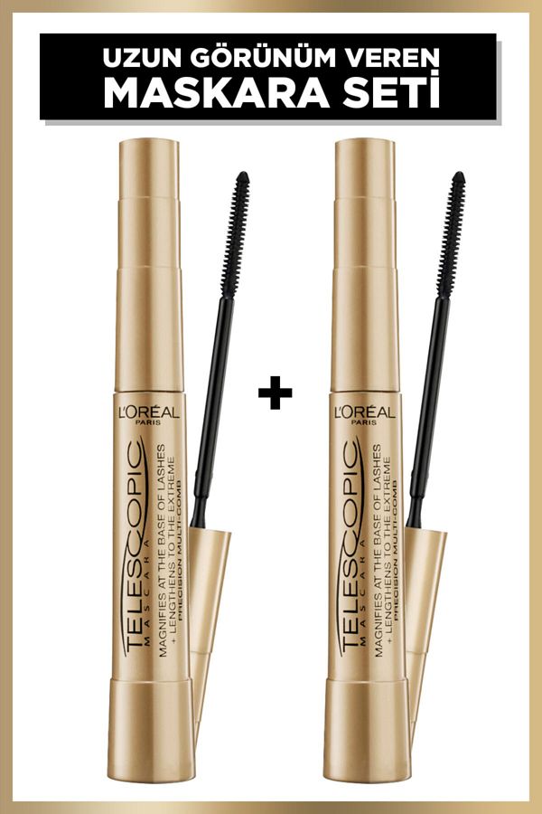 Telescopic Siyah Maskara 2'li Set Gencerler