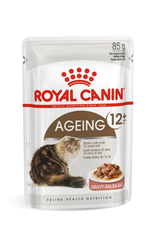 Ageing +12 Gravy Pouch Kedi Konserve Maması 85 Gr 12 Adet