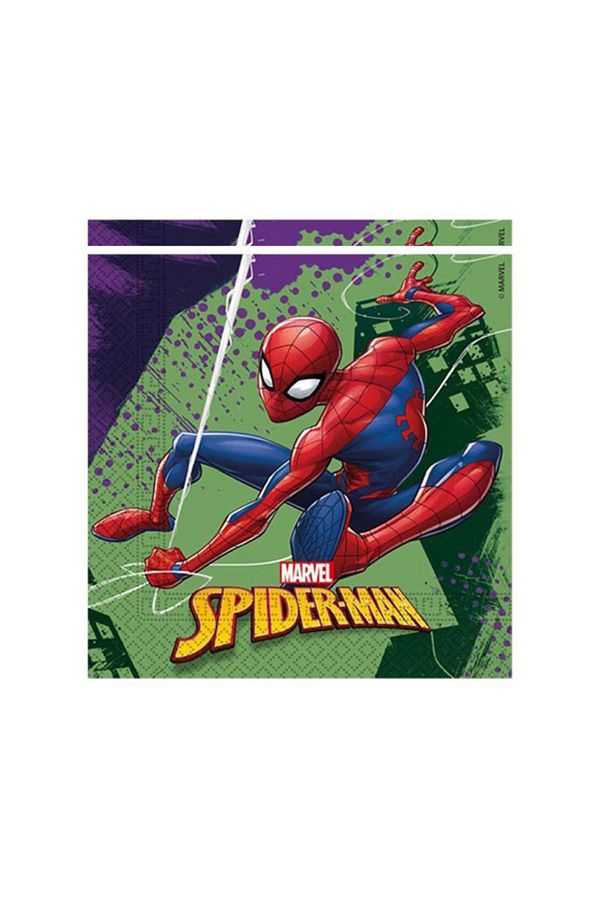 20'li Spiderman Örümcek Adam Lisanslı Kağıt Peçete