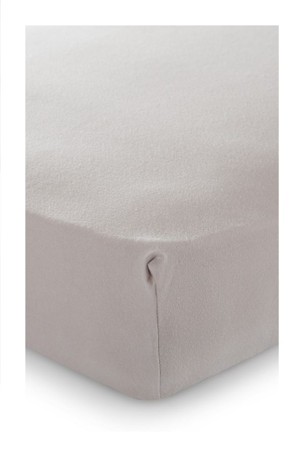 Cotton Flex Fitted Penye Çarşaf 100x200cm Gri evdek