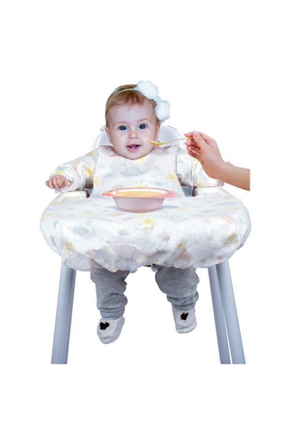 5'li Kullan At Kollu Mama Sandalyesi Önlüğü 264 İlke Bebe