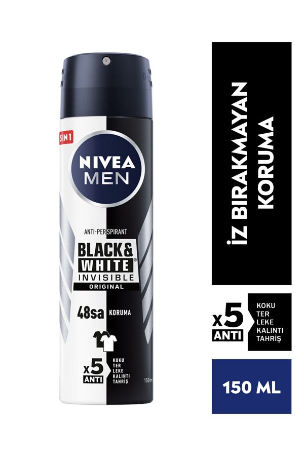 Invisible Black&White Erkek Deodorant 150 ml