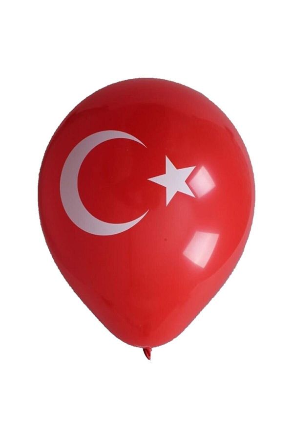 50 Atatürk Baskılı 50 Türk Bayrağı Baskılı 100 Adet Bayrak Balon 19 Mayıs 10 Kasım 23 Nisan Süsleme_2