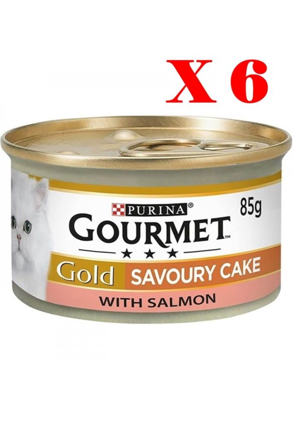 Gourmet Gold Savoury Cake Somonlu Kedi Konservesi 85 Gr - X 6 Adet