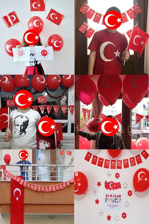 50 Atatürk Baskılı 50 Türk Bayrağı Baskılı 100 Adet Bayrak Balon 19 Mayıs 10 Kasım 23 Nisan Süsleme_1