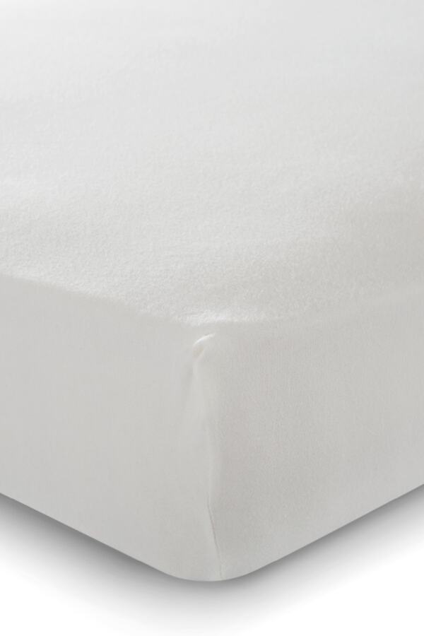 Cotton Flex Fitted Penye Çarşaf 100x200cm Krem