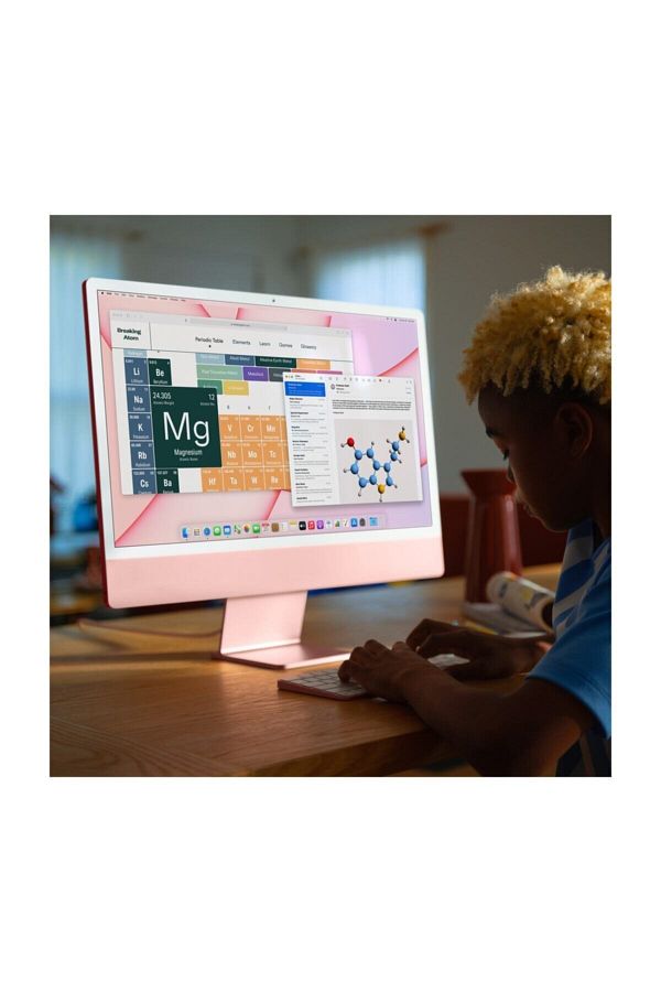 Apple iMac 24" M1 8gb 256gb Ssd Pembe - Görsel 5
