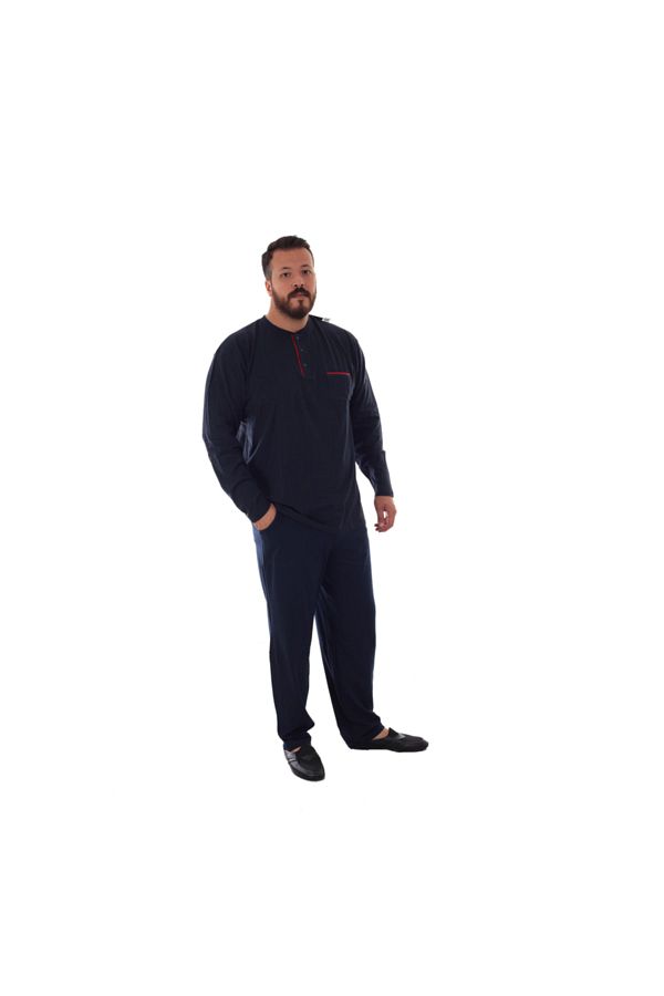 Erkek Uzun Kol Kalın Pijama Takımı 7402 Gizem İç Giyim