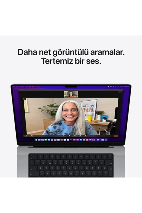 Apple Macbook M1 Pro 10c Cpu - 16c Gpu 16gb 512gb Ssd Macos 16" Qhd Gümüş Laptop (Apple Türkiye Garantili) - Görsel 7