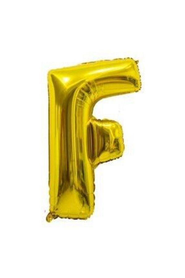 F Harfi Gold Folyo Balon 16 Inch(40cm)