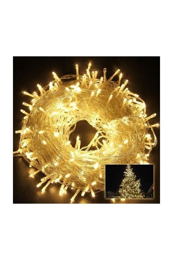 1 Adet Yeniyıl Peri Led Işık 5 Metre (sarı) Pilli