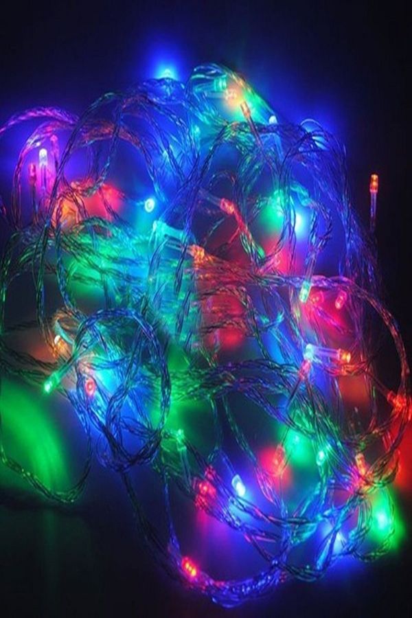 Led Işık 3mt Karışık Renkli Pilli Kalın Kablolu