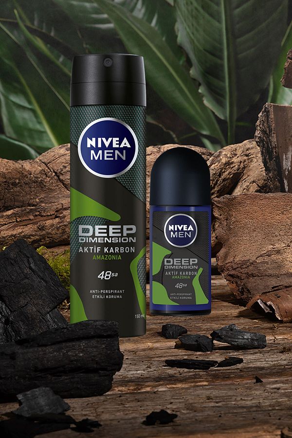 Men Erkek Sprey Deodorant Deep Dimension Amazonia 150ml,48 Saat Anti-perspirant Koruma_2