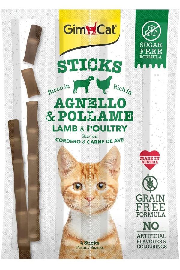 Sticks Kuzu Etli Tavuklu Tahılsız Ödül Çubukları 4lü 20 Gr Bizim City Petshop