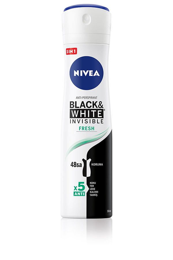 Kadın Sprey Deodorant Black&white Fresh Invisible 150ml,48 Saat Anti-perspirant Koruma_1