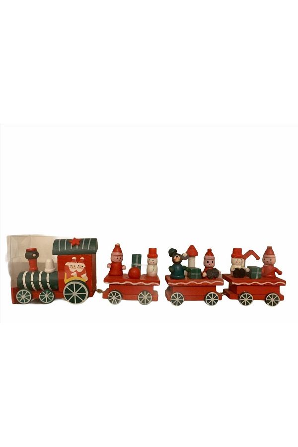 Noel Ahşap Tren Hediyelik Cakes&Party